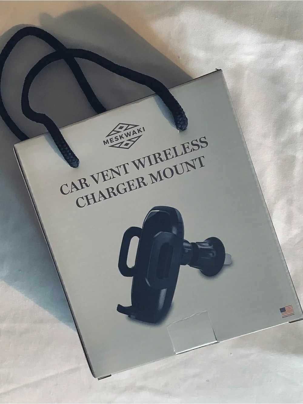 Black Car Vent Wireless Charger Mount